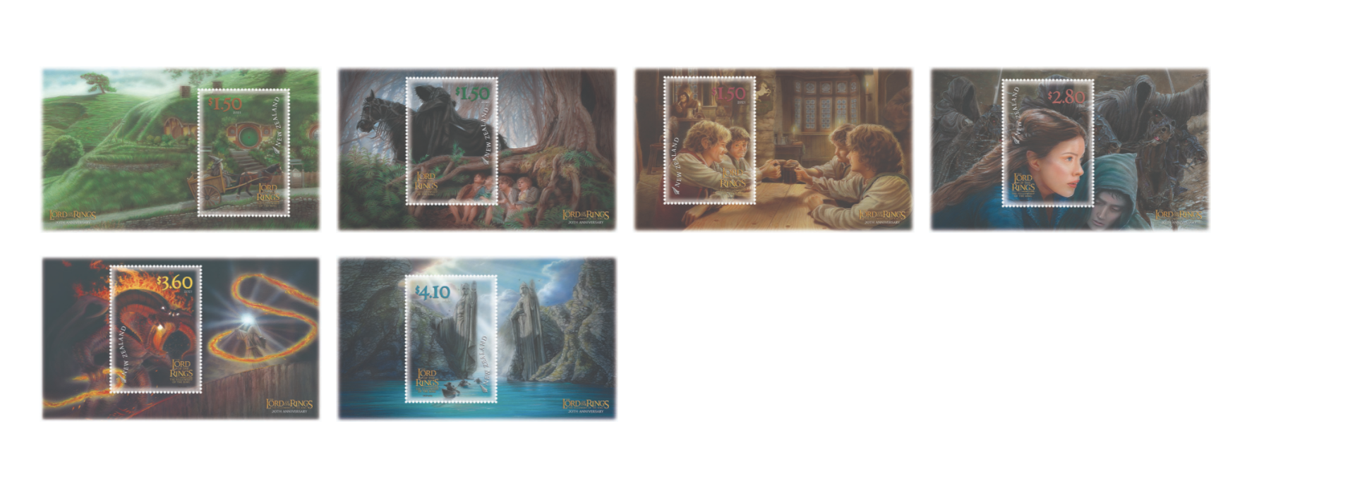 Seigneur des Anneaux : Nouveaux timbres en Nouvelle-Zélande